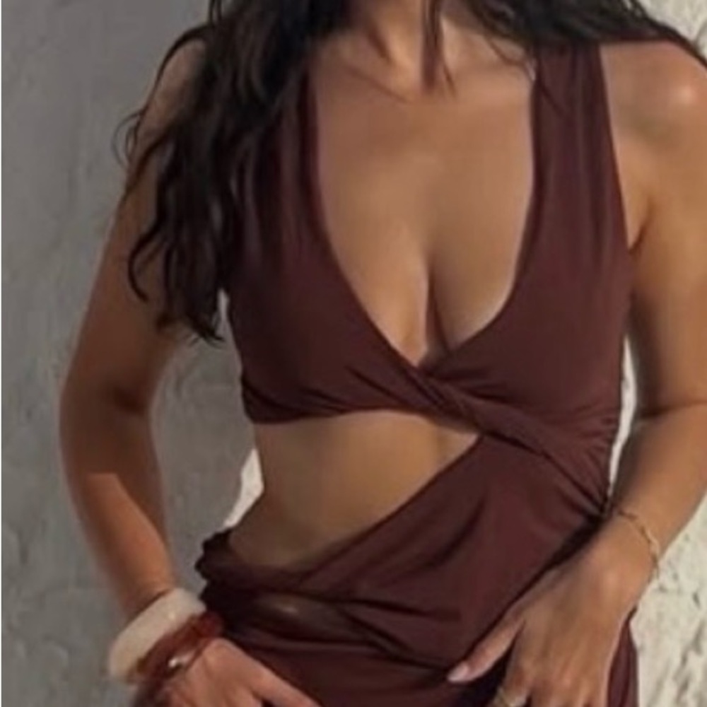 ZARA Twisted CUTOUT Bodycon DRESS NWOT Perfect for RESORT Size XS - Picture 11 of 12